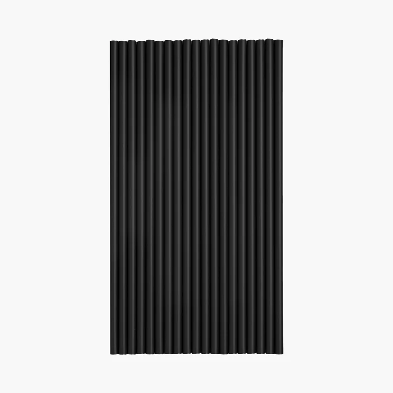 Pajita Cocktail Plástico PP Reutilizable 21 cm Negro